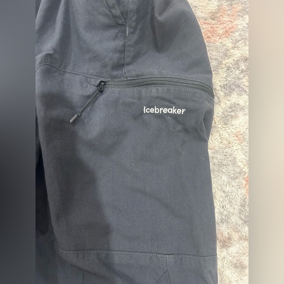 Icebreaker Men’s Pants Size 36 Black Merino Wool Blend Technical Outdoor Pant - Picture 3 of 9